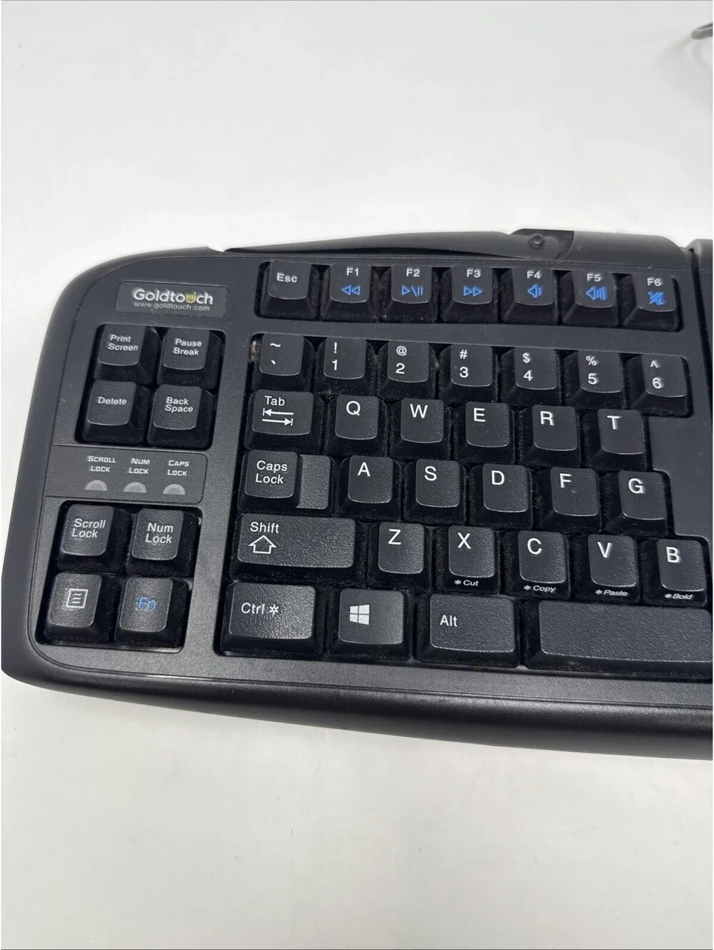 Goldtouch SK-2730 Ergonomic Split USB Wired Keyboard Black PC Computer Desktop